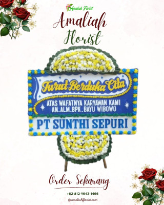 Papan Bunga Duka di Blega